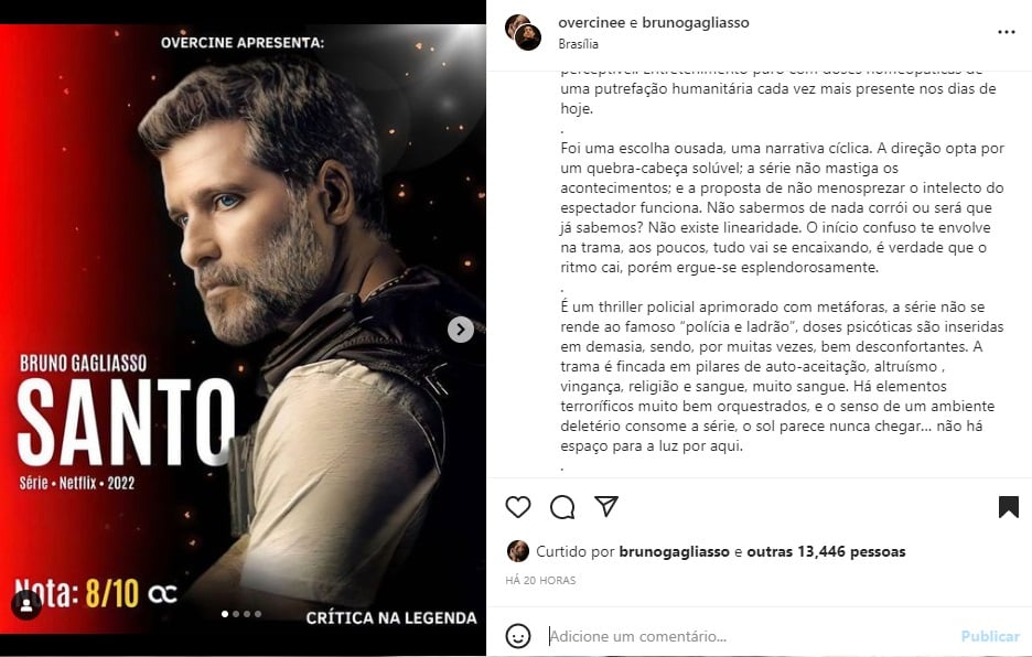 O que esperar da série Santo, estreia de Bruno Gagliasso na Netflix