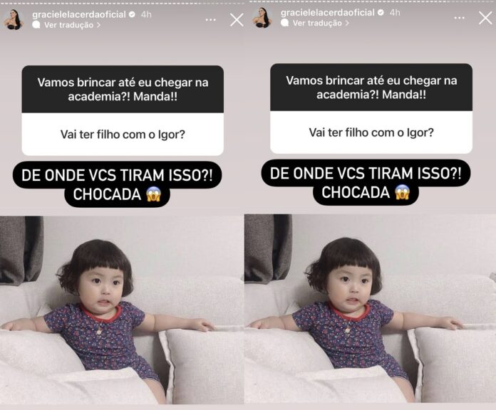 Graciele Lacerda se choca com pergunta sobre filho de Zezé (Foto: Reprodução/Instagram)