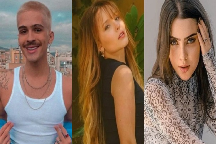 João Guilherme, Larissa Manoela e Jade Picon (Foto: Montagem/Instagram)