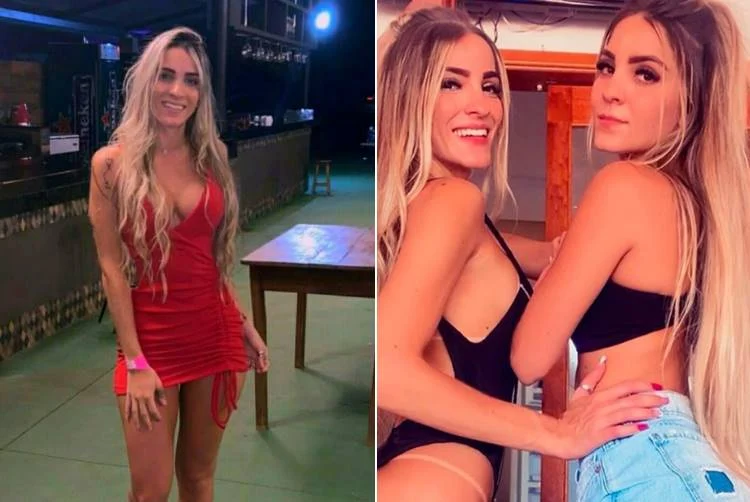 Lara Cleaver e a irmã gêmea