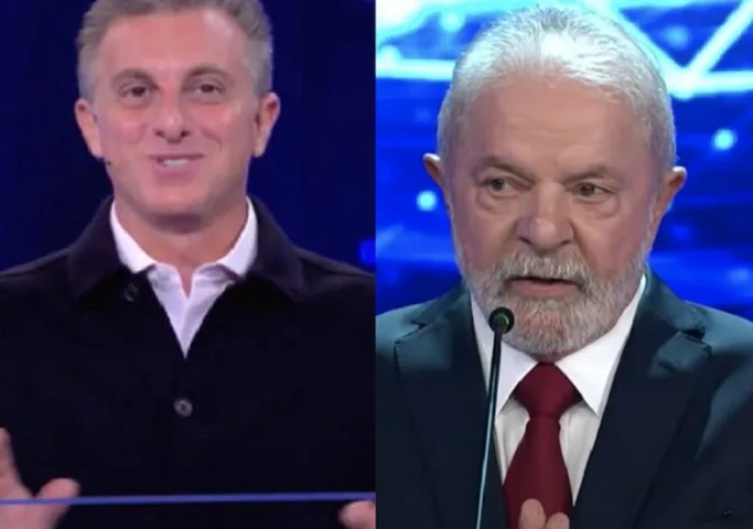 Luciano Huck e Lula (Foto: Globo/Band)