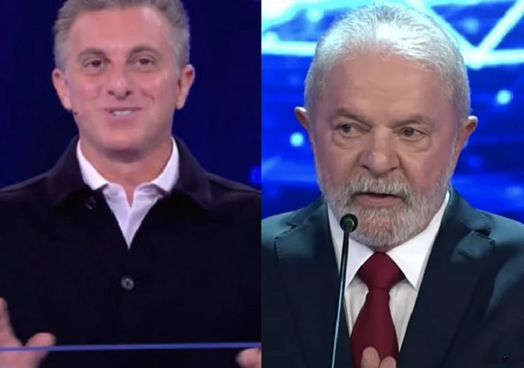 Luciano Huck e Lula (Foto: Globo/Band)