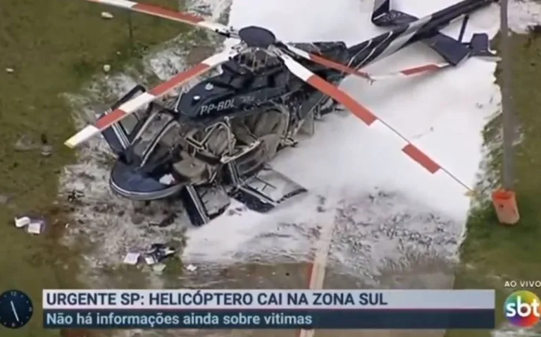 Marcão do Povo entra às pressas no SBT e anuncia queda de helicóptero