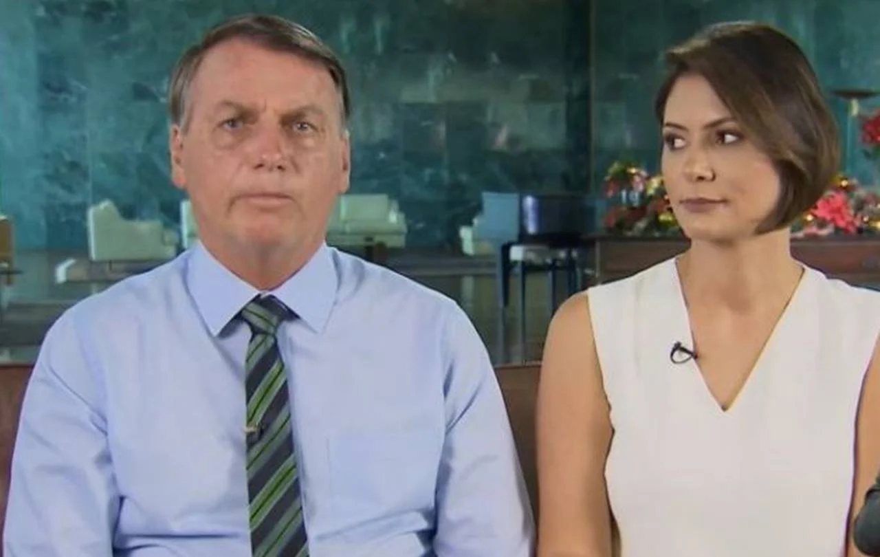 Michelle e Bolsonaro