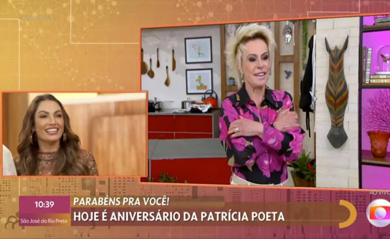 Ana Maria Braga ‘invade’ o ‘Encontro’ e faz homenagem a Patrícia Poeta