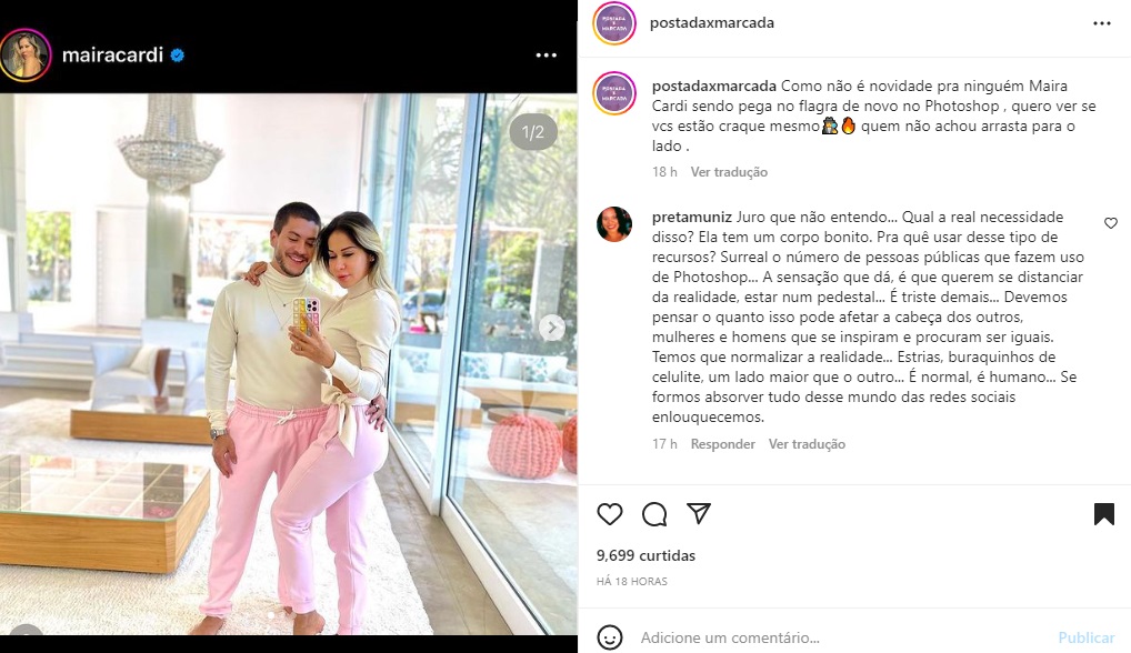 Publicação Maíra Cardi (Foto: Reprodução Instagram) Publicação Maíra Cardi (Foto: Reprodução Instagram)