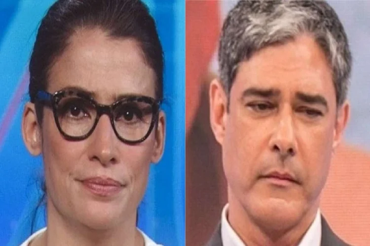 Renata Vasconcellos e William Bonner (Foto: Reprodução/TV Globo)