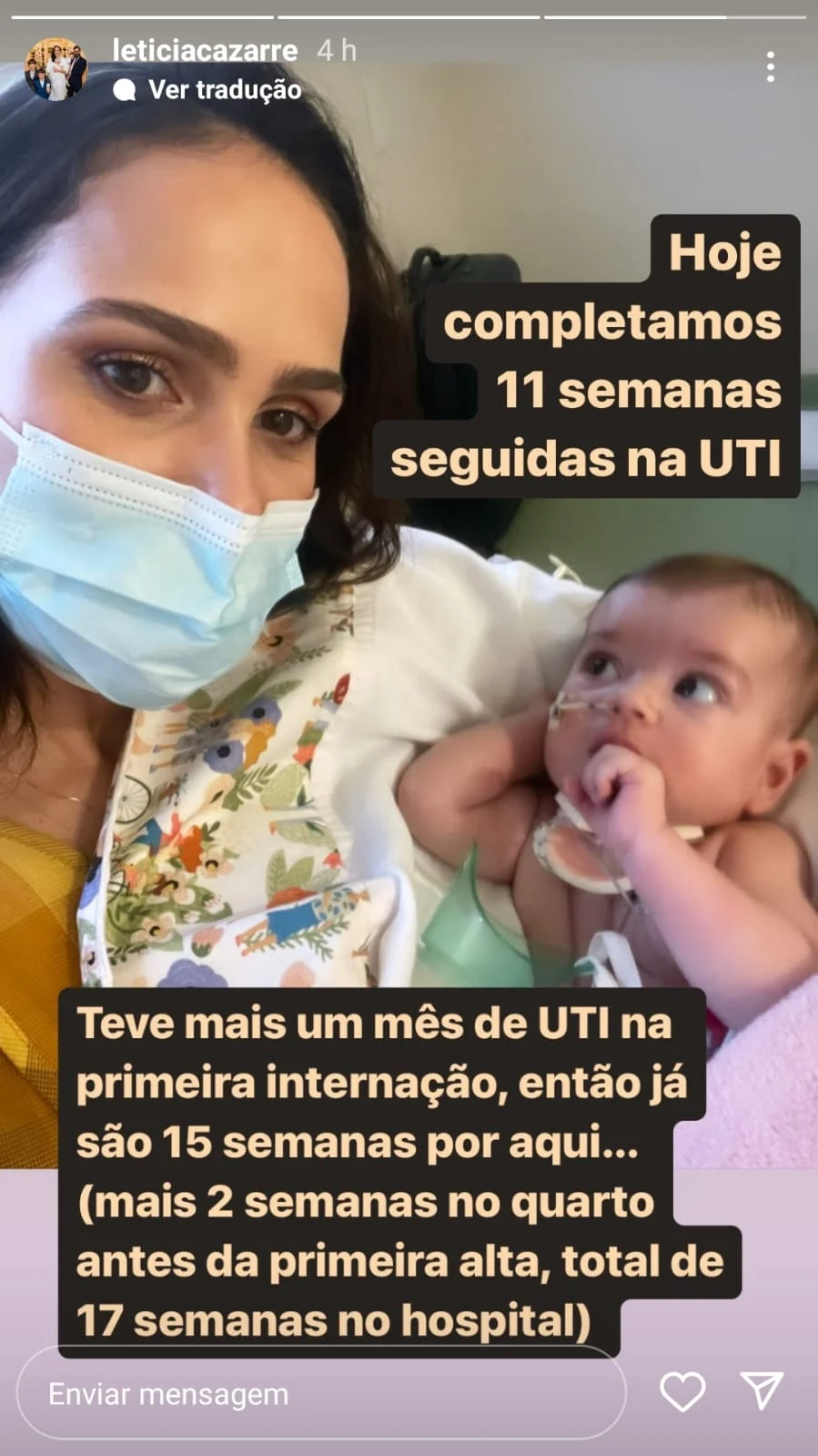 Letícia Cazarré e filha / Stories 