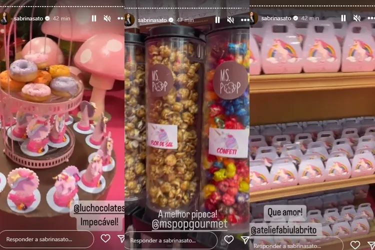 Detalhes da festa de Zoe que vai completar 4 anos Stories Detalhes da festa de Zoe que vai completar 4 anos Stories