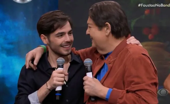 Faustão e João Guilherme Silva