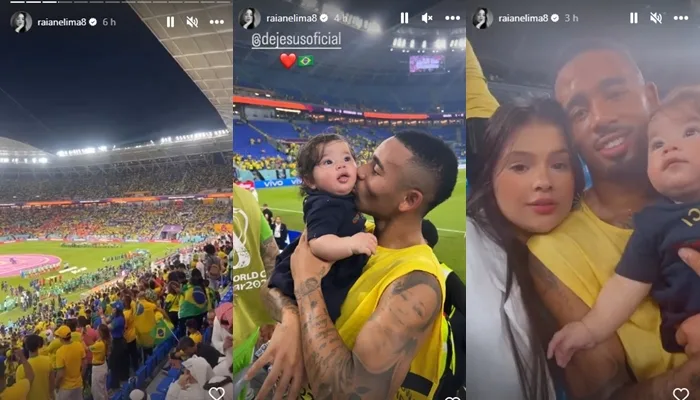 Gabriel Jesus e Raiane Lima