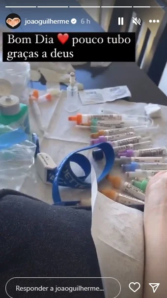 João Guilherme reprodução Instagram Stories