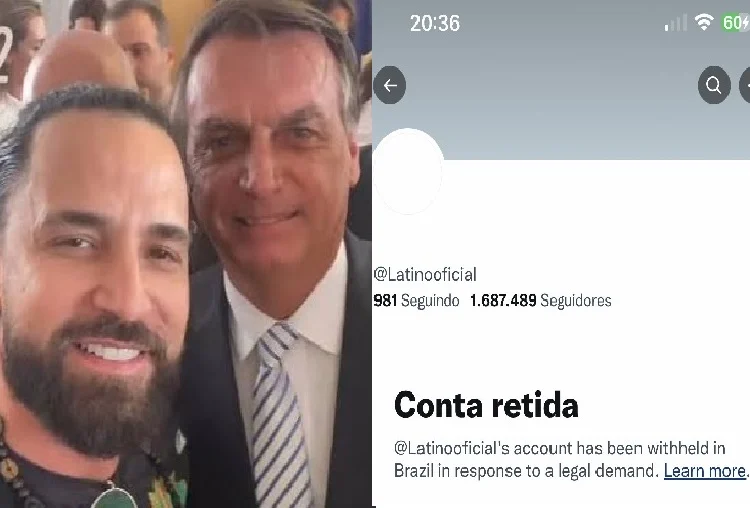 Bolsonarista, cantor Latino tem rede social banida após polêmica