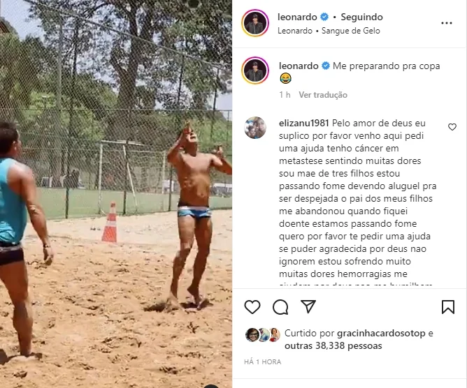 Leonardo reprodução instagram