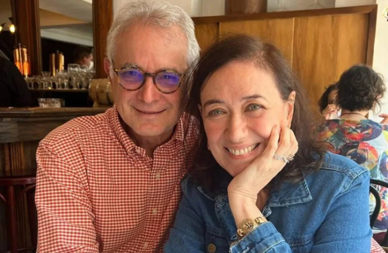 Lilia Cabral surge em foto rara com o marido e celebra 28 anos de casamento