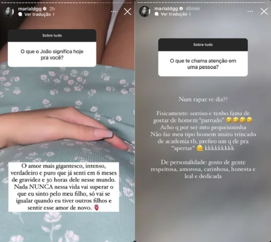 Maria Lina abre o coração em rede social (Foto: Reprodução/Instagram)