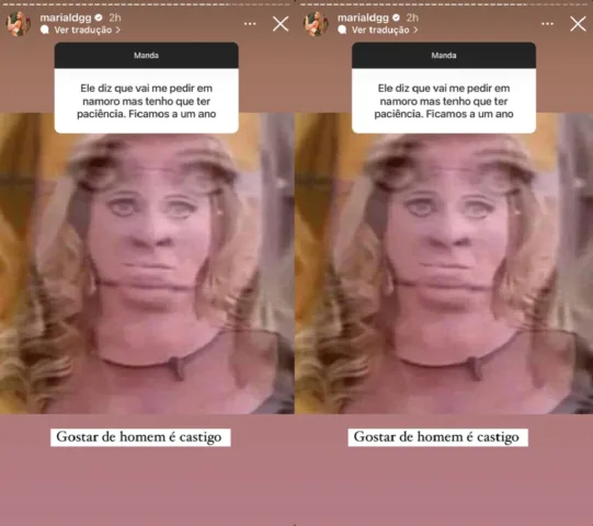 Maria Lina responde questionamento de seguidora (Foto: Stories do Instagram)