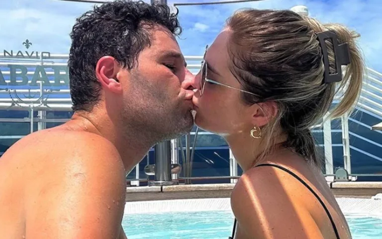 Pedro Leonardo, após crise no casamento, surge aos beijos com Thais Gebelein