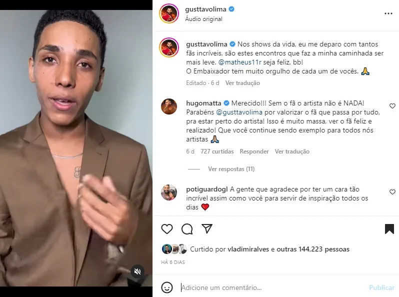 Postagem Guttavo Lima (Foto: Reprodução Instagram)