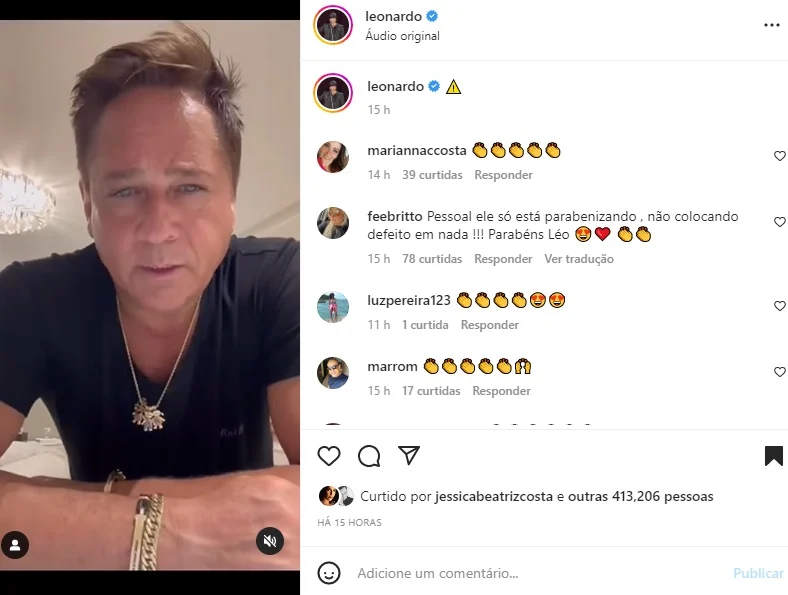 Postagem Leonardo (Foto: Reprodução Instagram)
