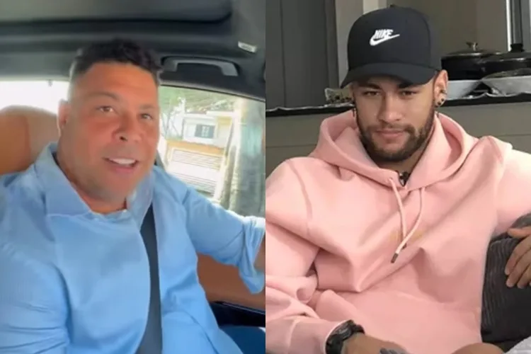 Ronaldo Fenômeno e Neymar jr reprodução Instagram montagem Area Vip