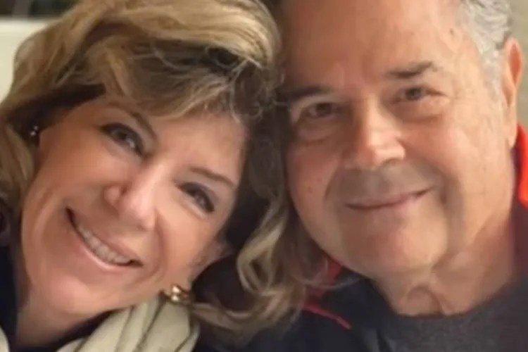 Silvia Poppovic e o marido