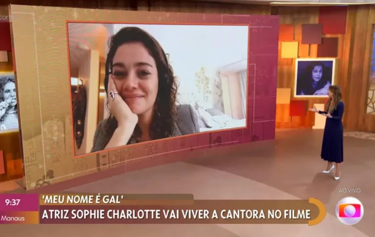 Sophie Charlotte, no ‘Encontro’, chora ao falar sobre Gal Costa