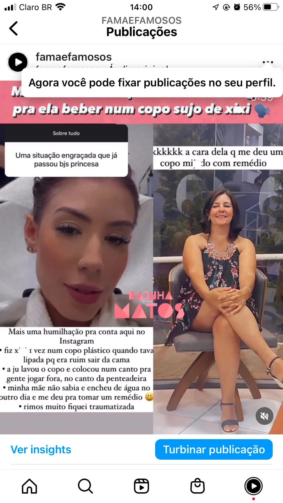 Reprodução Instagram Maria Lina