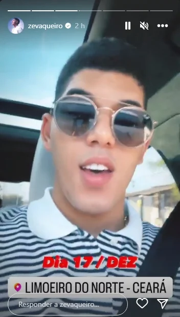 Zé Vaqueiro Instagram Stories