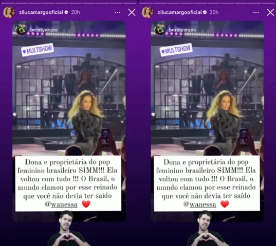 Zilu Godoi exalta Wanessa 