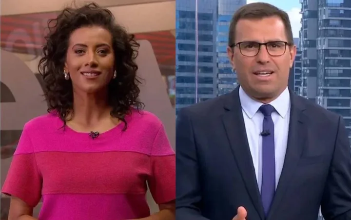 Aline Midlej e Rodrigo Bocardi