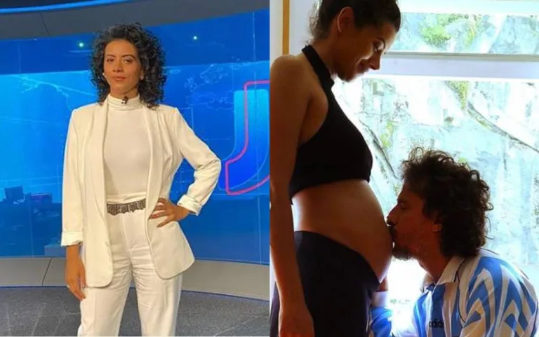 Aline Midlej, jornalista da Globo, anuncia que está grávida