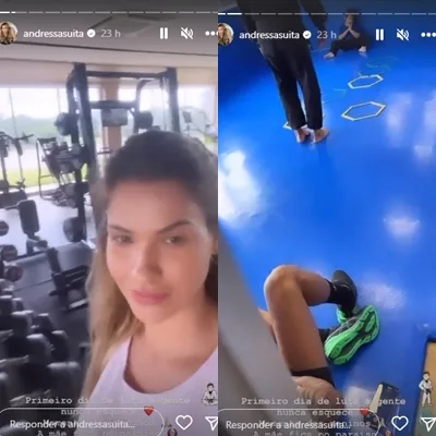 Andressa Suita reprodução Instagram Stories Andressa Suita reprodução Instagram Stories
