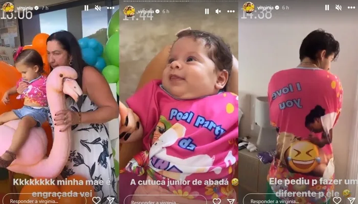 Aniversário de mãe de Virginia Fonseca Instagram Stories