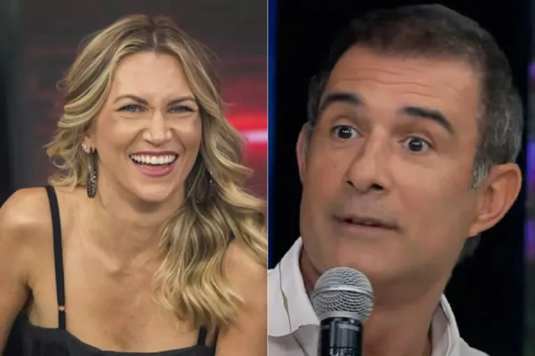 Anne Lottermann convida Marcos Pasquim a tirar a roupa no Faustão na Band