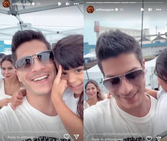 Arthur Aguiar, Maíra Cardi e Sophia