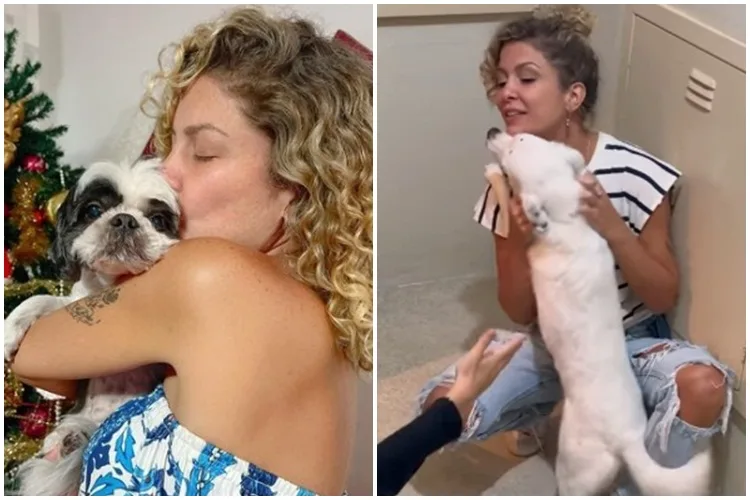 Barbara Borges reencontra pets - Instagram