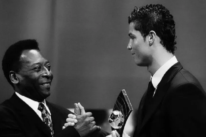 Cristiano Ronaldo e Pelé (Foto: Reprodução/Instagram)