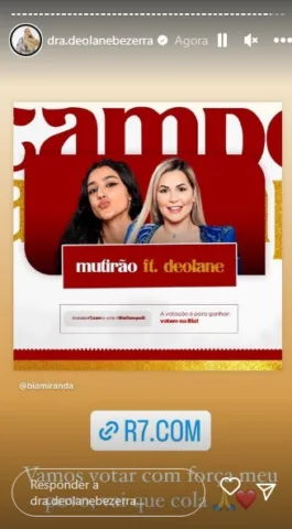 Deolane e Bia votação