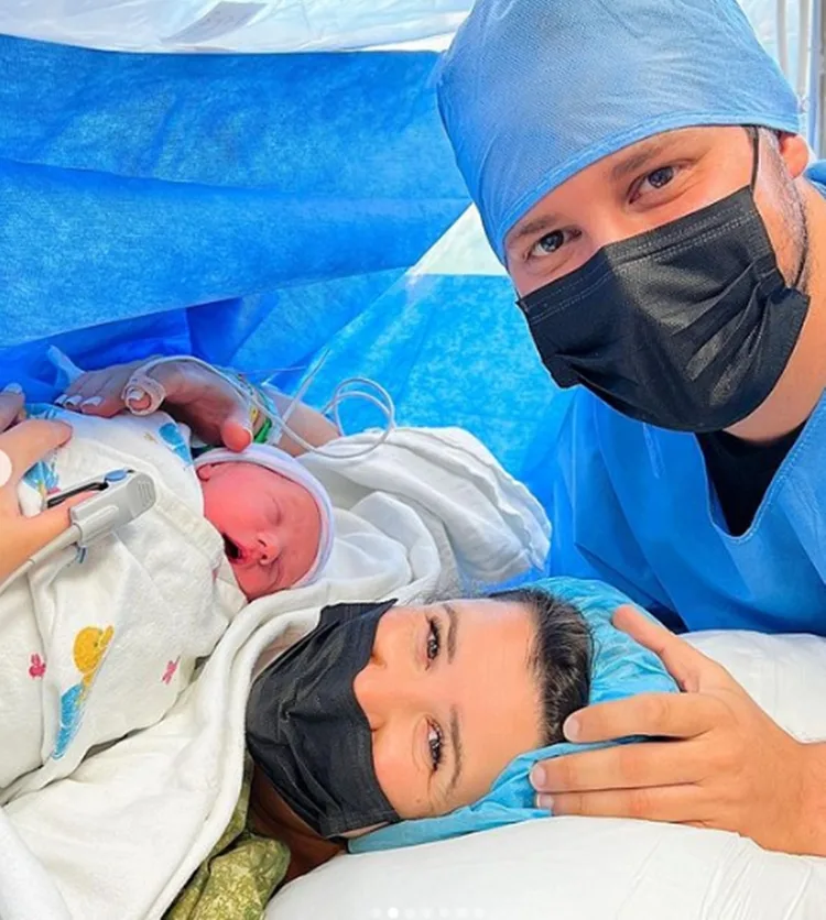 Dony De Nuccio nascimento do filho Leo Instagram