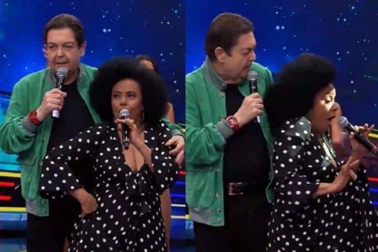 Cantora se empolga além da conta e empina o bumbum para Faustão lhe encoxar: ‘essa praga’