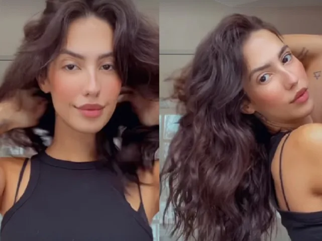 Gabi Brandt mostra cabelo ao natural 