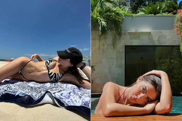 Jade Picon curte final de semana na praia: ”Equilibrada”
