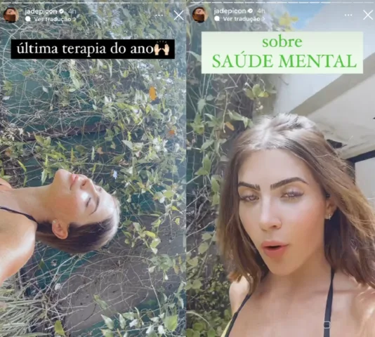 Jade Picon faz reflexão em rede social (Foto: Stories do Instagram)