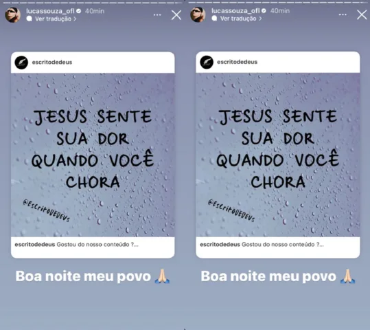 Lucas Souza (Foto: Reprodução/Instagram)