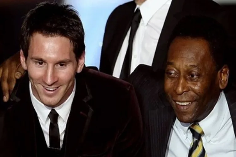 Messi e Pelé reprodução Instagram