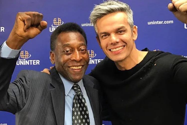 Pelé e Otaviano (Foto: Reprodução Instagram)
