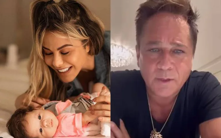 Poliana Rocha surge com as netas e Leonardo reage: “Muito AMOR”