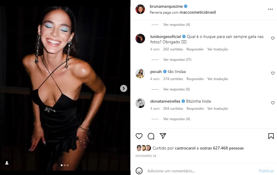 Postagem Bruna Marquezine (Foto: Reprodução Instagram)