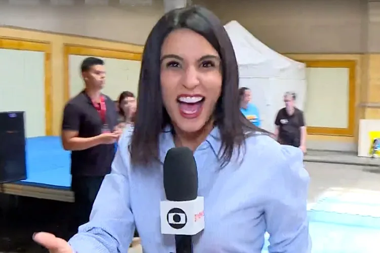 Repórter Fernanda Elnour da Globo é Surpreendida Ao Vivo